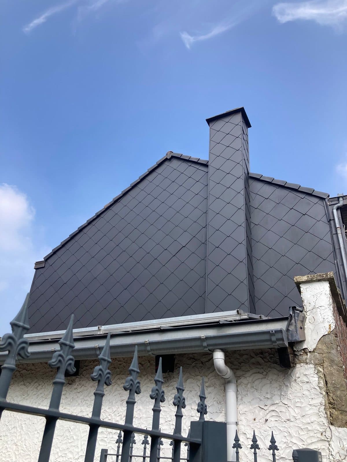 Toiture ardoise + clocher